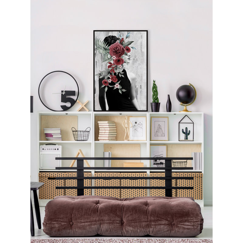 " Confidence Is Sexy " by Marmont Hill, 24" H x 16" W x 1.5" D, Black Framed