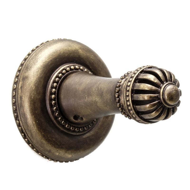 Crochet de cage de cricket en calice, Laiton antique