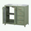 meuble-lavabo avec deux portes, tablettes réglables et trois tiroirs-513241243