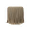 Leather Fringe Swivel Occasional Chair