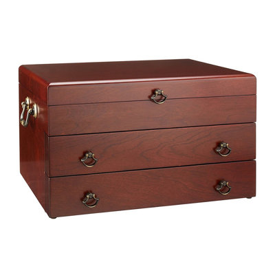 Reed And Barton Bristol Grande Mahogany Finish Flatware Chest