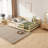 Montessori Floor Bed - Pine Wood Frame with Safety Guardrails-1463258181-1463258183