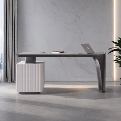 Light Luxury Modern Minimalist Slate Office Desk