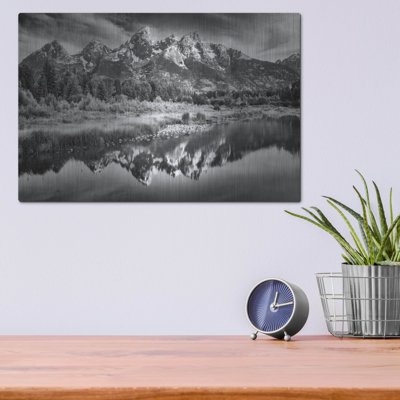 «Teton Reflections» par Rick Berk, art mural en métal