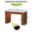 Table de bar longue de 55,1 po avec lumières à DEL RVB et plateau en faux marbre, table de pub à hauteur de comptoir avec sièges pour 4 personnes, îlot de cuisine moderne pour la salle à manger ou le bar à la maison