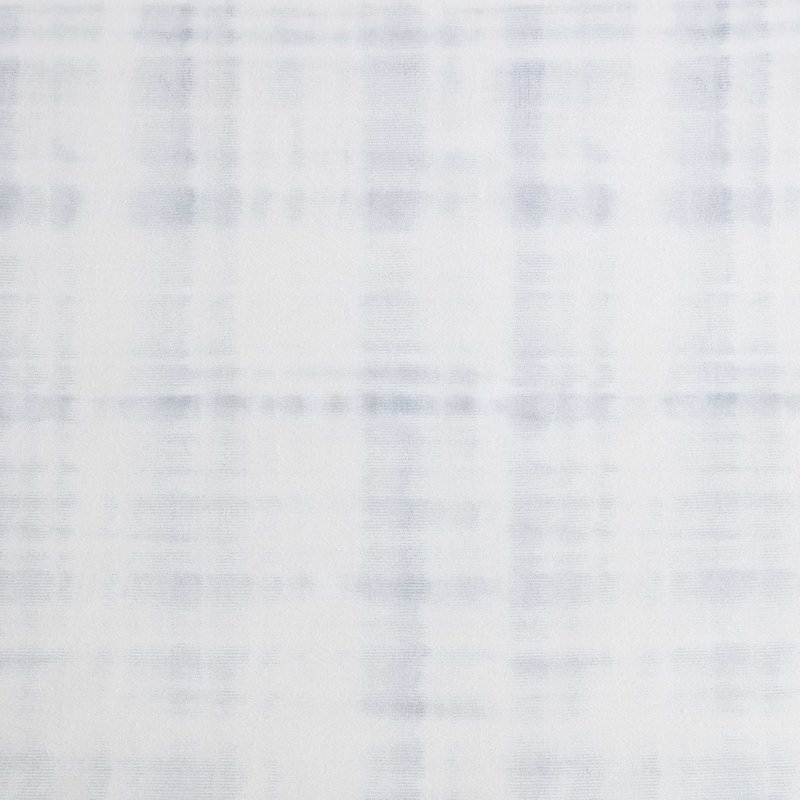 Vera Wang Blurred Plaid Cotton Reversible Blue Comforter Set, King Comforter + 2 King Shams