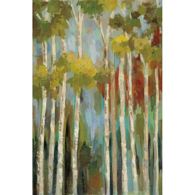 Jeune forêt II, H 36 po x l 24 po x P 1,25 po