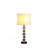19.75" In Jules Solid Prism Crystal Cubes Orb Table Lamp