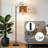Arc Floor Lamp with Adjustable Lampshade Bourbon barrels aging rickhouse Standing Lamp 3 Color Temperatures Dimmable Tall Pole Lamp with Foot Switch for Bedroom
