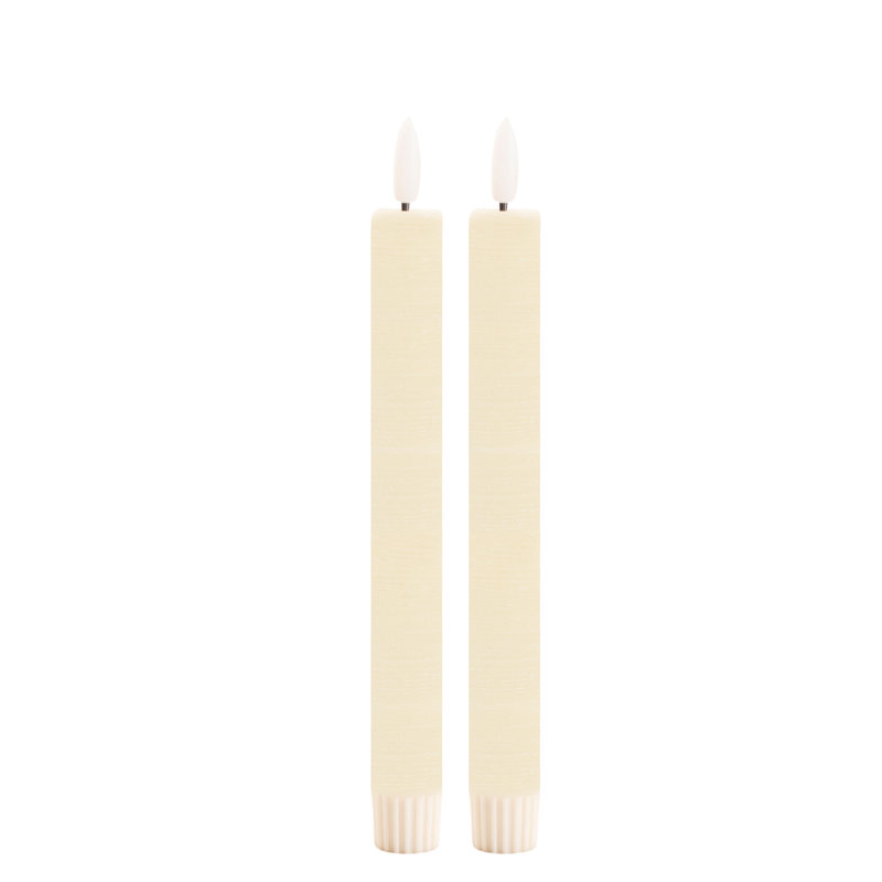 Bougie conique ivoire FIA Wick, Cône de 9,5 po x 0,75 po