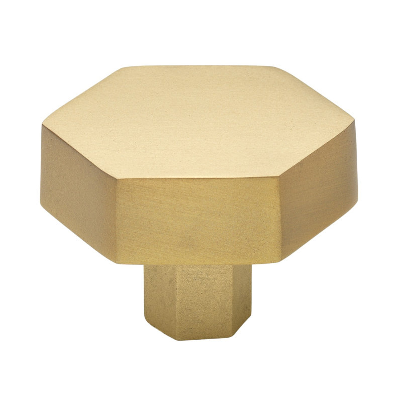 Geometric Knob, Satin Gold