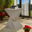 Table d'appoint sculpturale en forme de sablier, MGO résistant aux intempéries, utilisation intérieure / extérieure-774348088-774348091