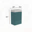 Meuble-lavabo rayé noir mat avec lavabo en céramique-349107822