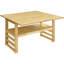 5 tables de salle à manger avec abattants, rangement pratique et chaises rembourrées élégantes pour 4 personnes, plateau de table extensible en bois, chaises attrayantes à tablettes, finition-1720729679