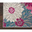 Tapis gris / rose / bleu à motif floral Carollee-25564873