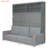 Queen Size Murphy Bed Wall Bed With Sofa,Gray-2135317452