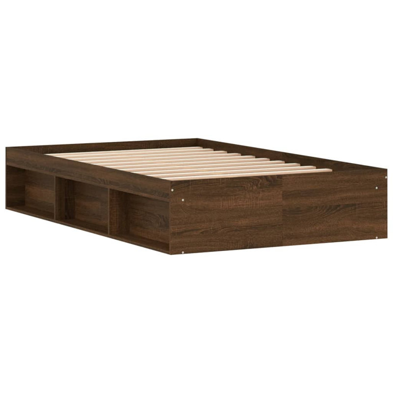 Afriani Storage Bed, Concrete Grey, Small Double (4')
