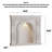 French retro cream-style ambient light fireplace decorative cabinet