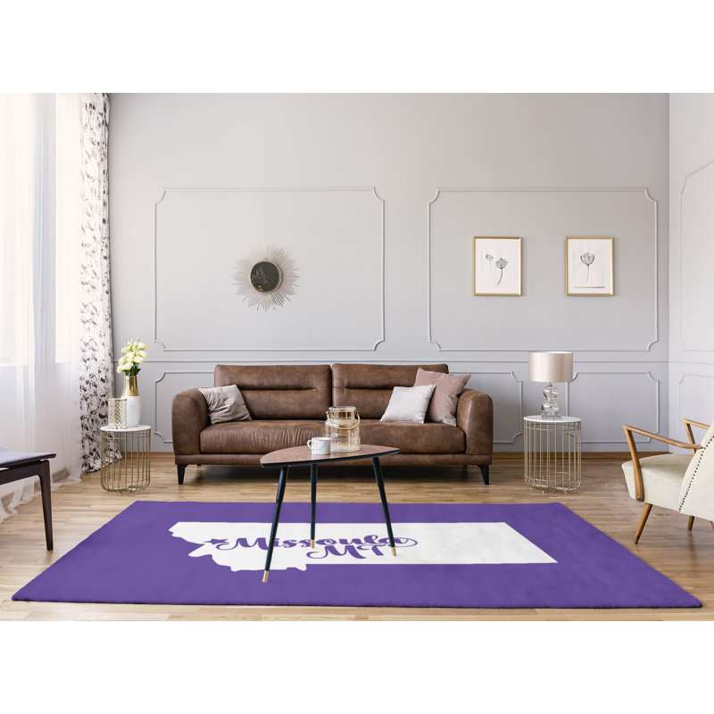 Tapis en poly-chenille missoula montana, Rectangle 9 pi x 12 pi