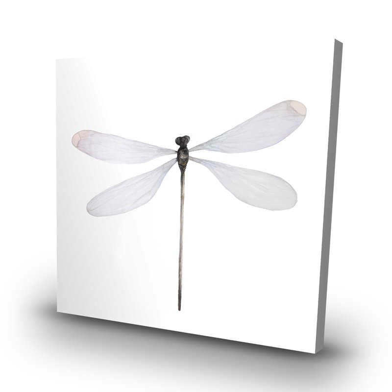 Minimalist dragonfly - 32"x32" art on canvas