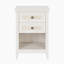 Table de chevet 17,7 po en rotin - table de chevet Boho avec 2 tiroirs et tablette