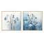 Minimalisme bleu et blanc Snowdrops Bloom - Snowdrops Square, ensemble de 2 collages-1820528170-1820528164