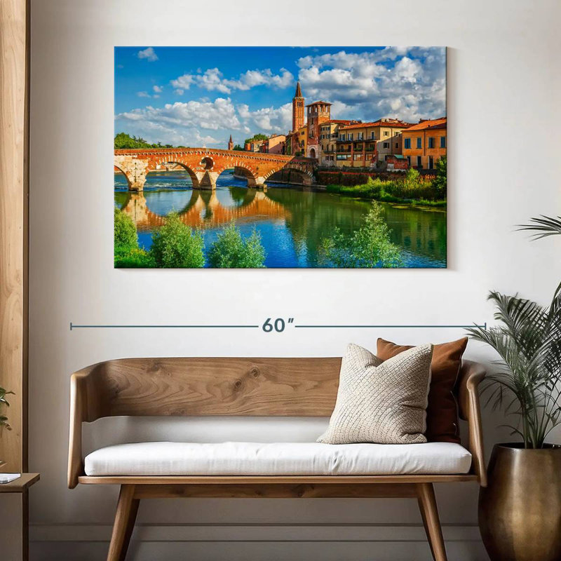 Lilie Ponte Pietra Arch Bridge, 32" H x 48" W