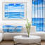 « window open to blue ondulé ocean », impression sur toile tendue-1564089716-1573972097