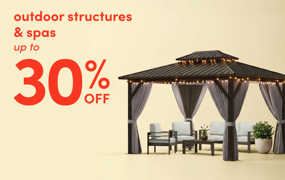 outdoor structure & spa clearance