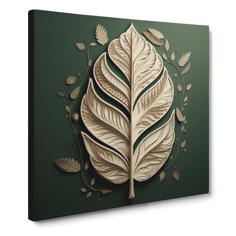 Leaf Art Deco No.4 - Print