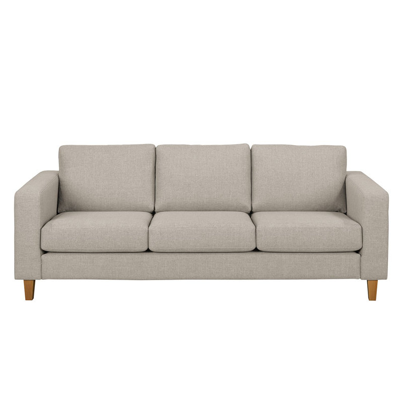 Skerry 3 Seater Loveseat, Light Beige, Brown