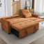 Orange 21 trois avec mesure de 82 pouces, fauteuil inclinable réversible, dossier à trois niveaux et lit double pour l'intérieur de la maison, réglable et fonctionnel