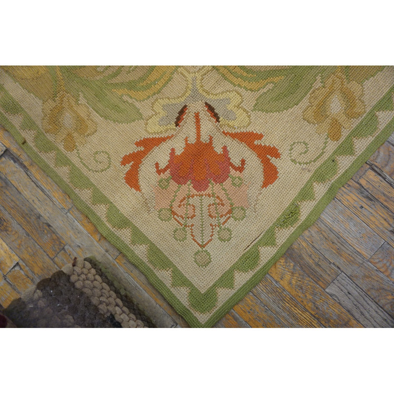 Antique Oversized Portugal Floral, Medallion Stitched Rug