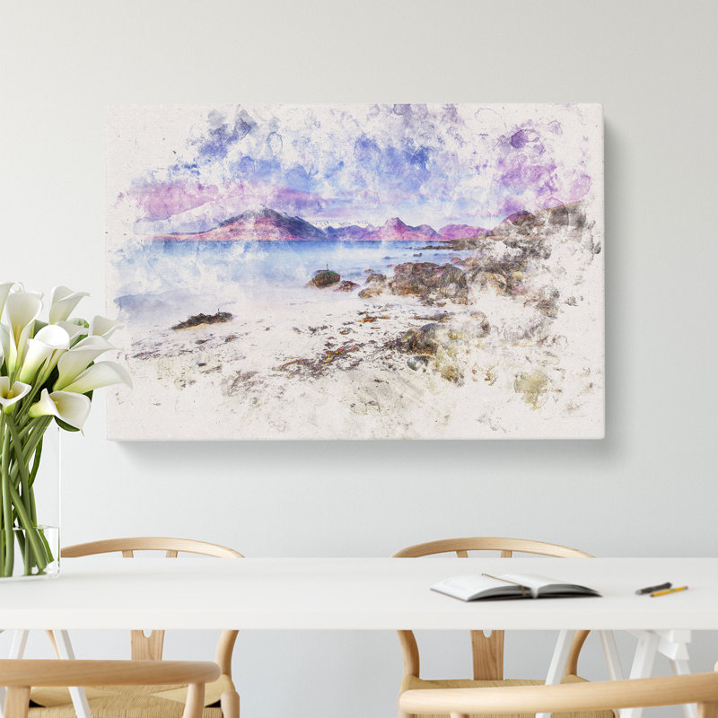Elgol Village In The Isle Of Skye - Wrapped Canvas Print, 60cm H x 91cm W x 3cm D