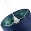 Velvet Lamp Shade With Peacock Feather Inner By-32919127