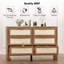 Commode à tiroirs en bois Burlap Design
