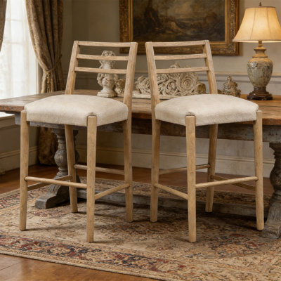 Bar Stool With Ladder Back