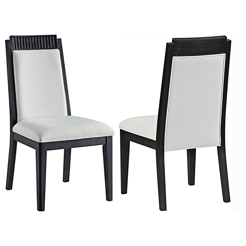 Chaise d'appoint en bois (ensemble de 2)