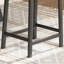 Upholstered Counter Stool with Metal Frame-2096244127-2096244112