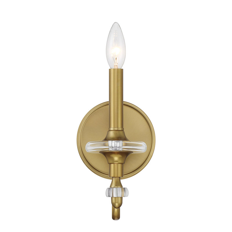 Champlain 1-Light Wall Sconce in Warm Brass