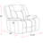Brana 42" Upholstered Manual Glider Recliner with Pillow Top Arms