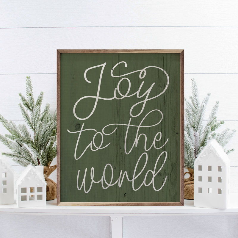 Joy to the world - vert, H 20 po x l 16 po