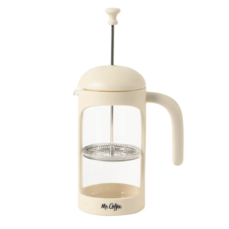 Cafetière à cafetière 31 onces Mr. Coffee, 9" H x 4" W x 6.5" D, Beige
