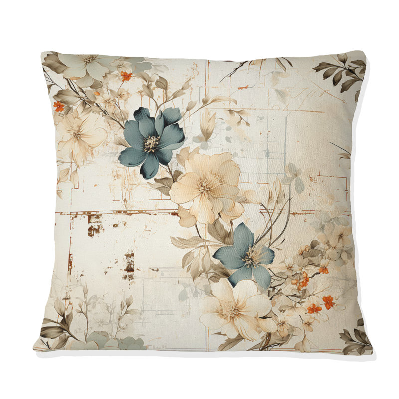 Coussin Beige, H 18 po x l 18 po