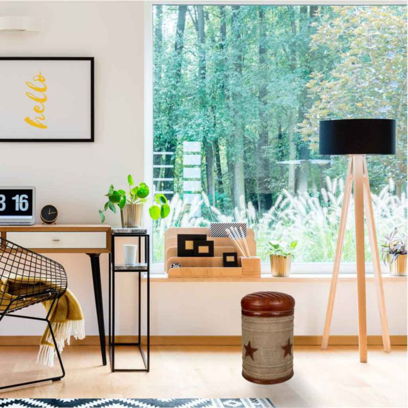 Wood Accent Stool