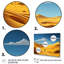 «Walking In The Yellow Azure Desert - Space Landscape», ensemble de 4 pièces d'art mural-897624759