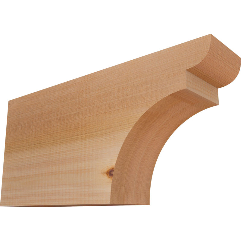 Yorktown Smooth Rafort Tail, Cèdre rouge, H 8 po x l 16 po x P 3,5 po