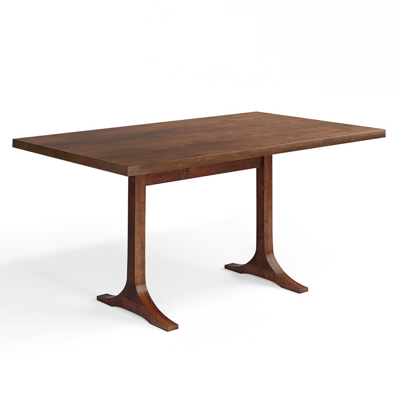 Paxton Maple Solid Wood Dining Table, Walnut, 36" W x 72" L