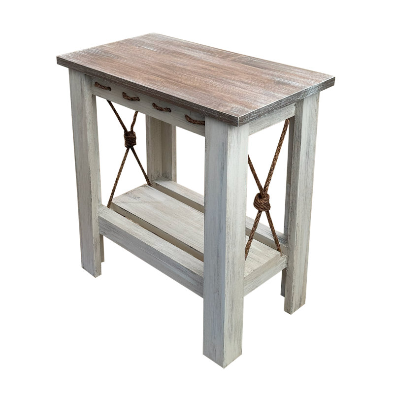 Ensemble de table en bois noué vieilli. 1 - table de canapé en bois, 1 table basse en bois, 2 - 14 tables de bout rectangulaires en bois