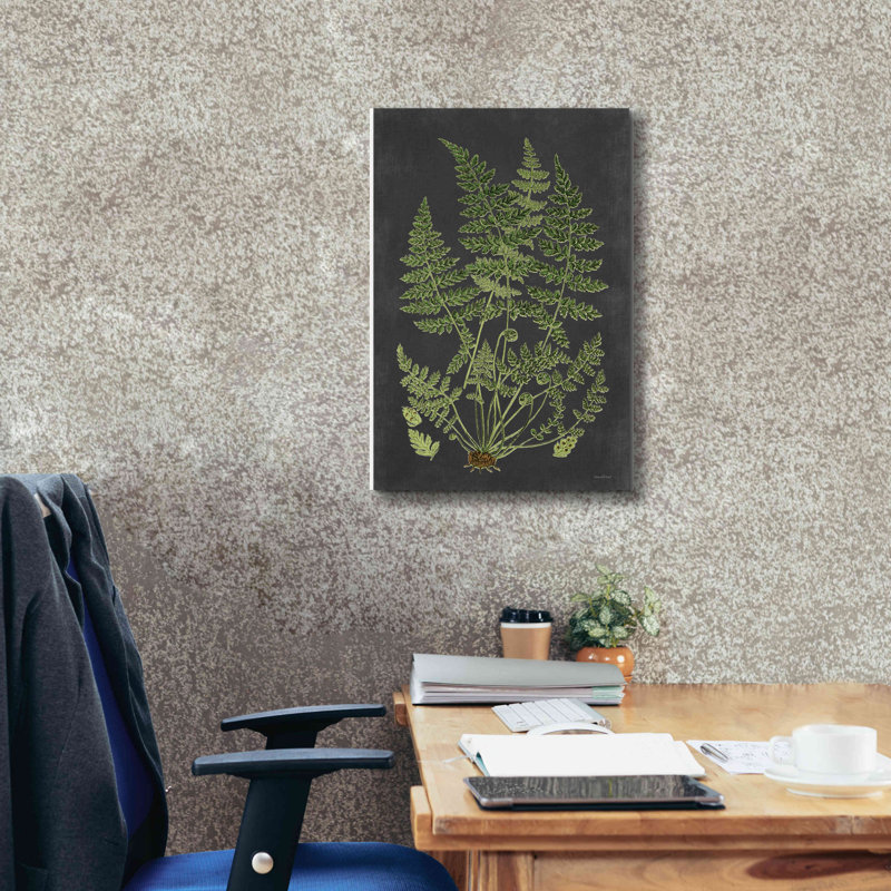 «Fern Study» par Lettered & Lined, estampe numérique sur toile, H 26 po x l 18 po x P 0,75 po